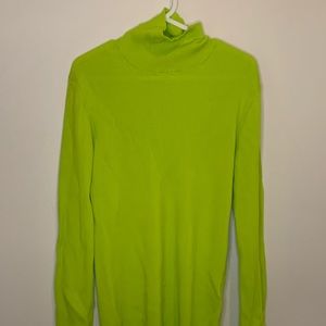 💚 NEON GREEN TEXTURED TURTLENECK